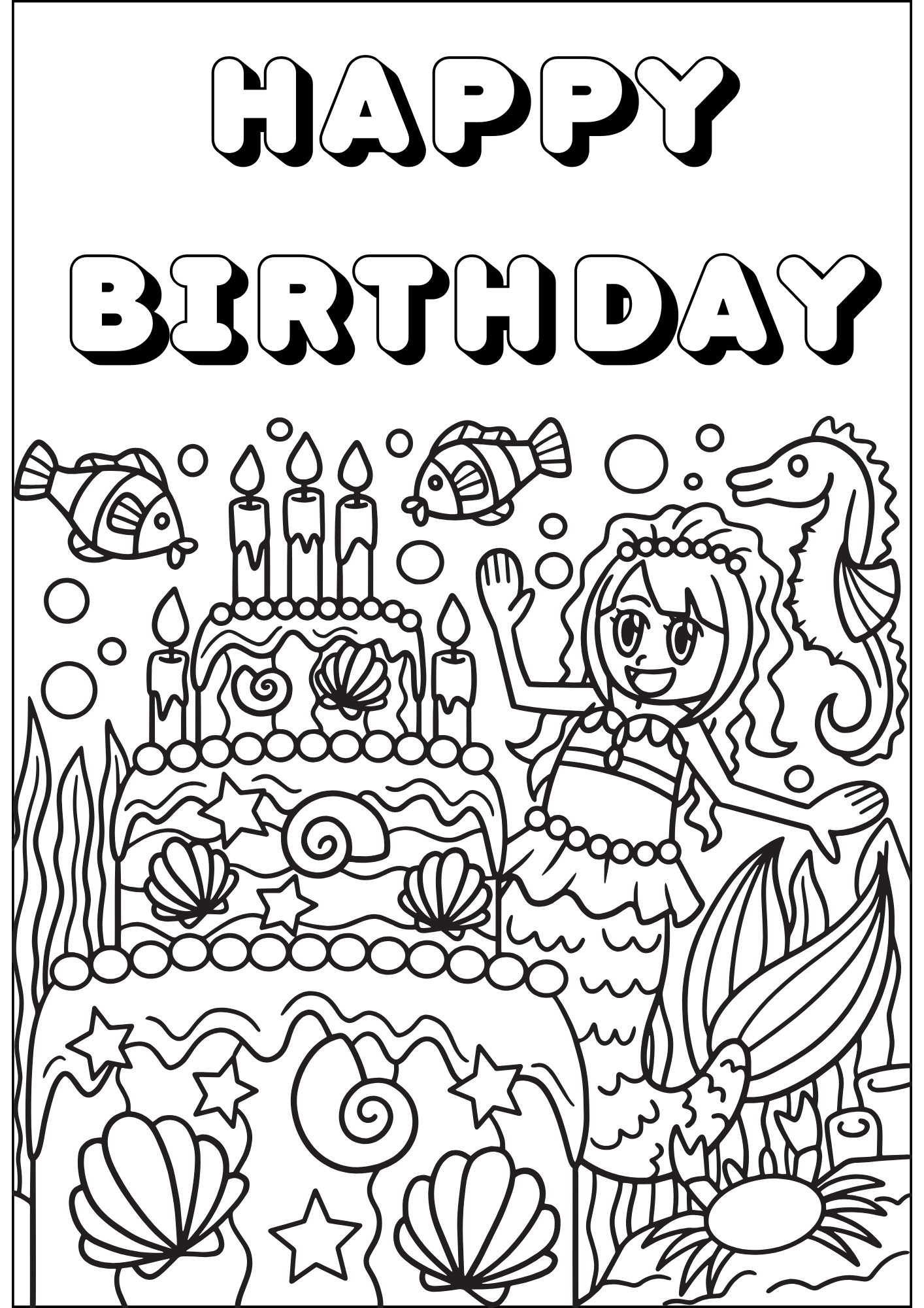 cake coloring Craft - ThePaperCraft