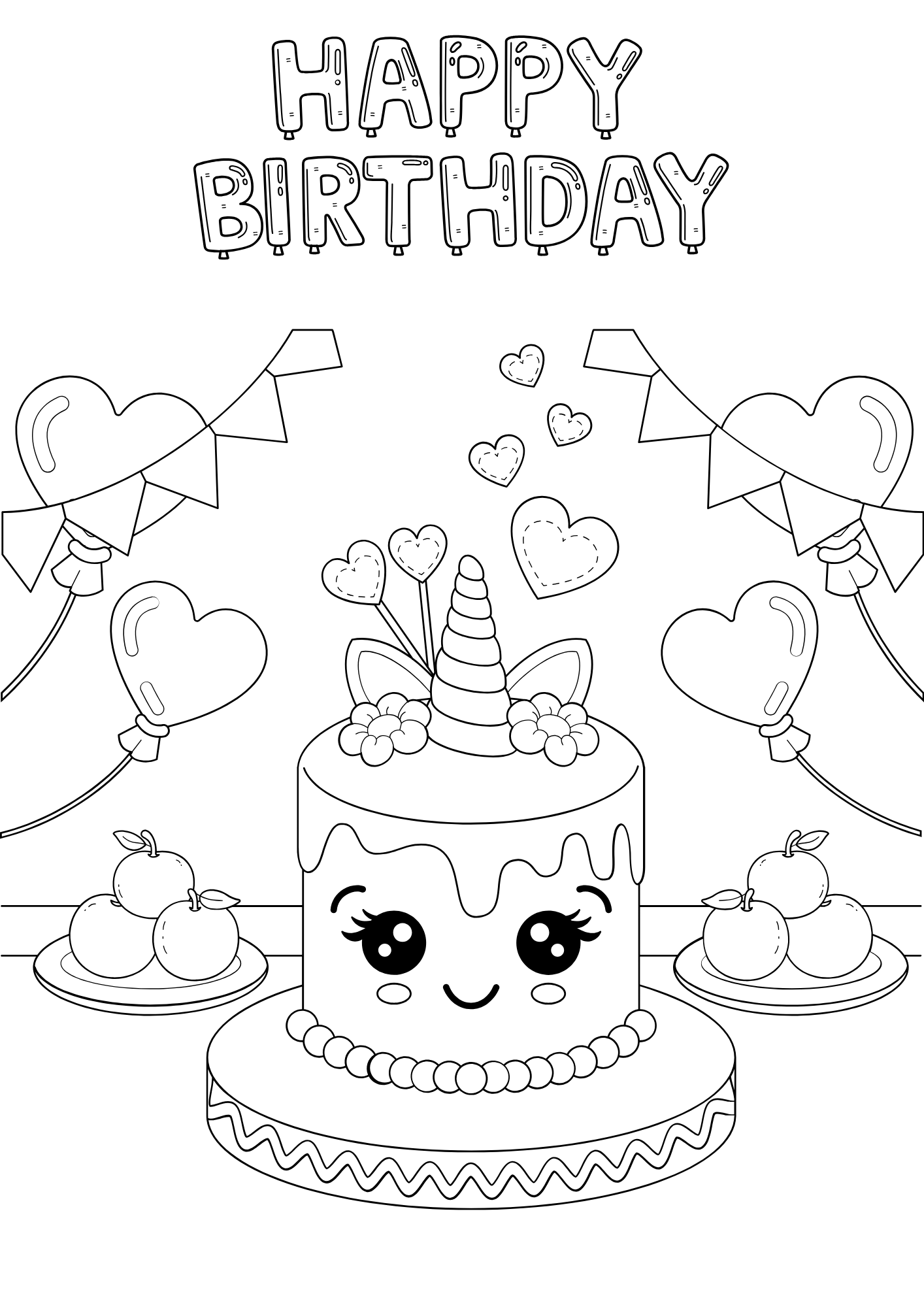 cake coloring Craft - ThePaperCraft